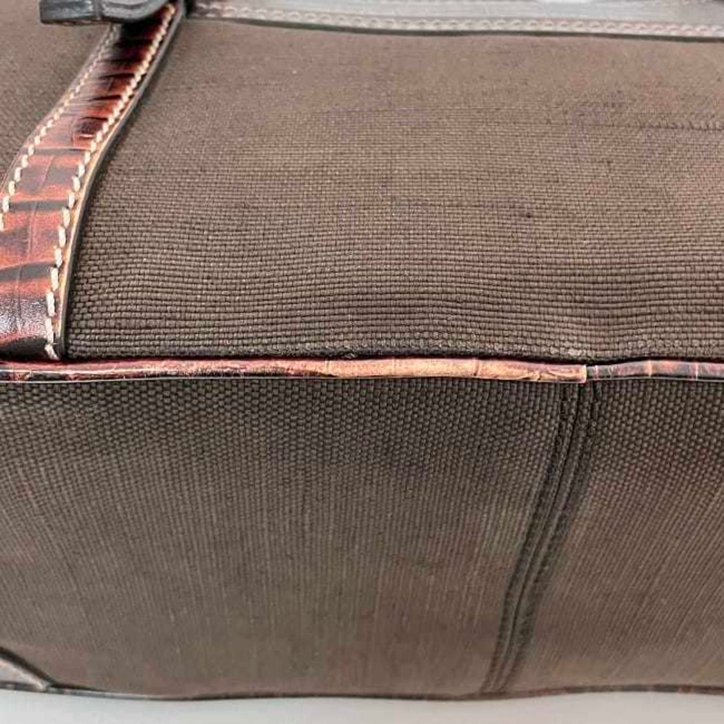 Celine Handbag Boogie Bag Ec-23439 Brown Leather Jacquard Canvas Wc-St-0047 Celine Tote