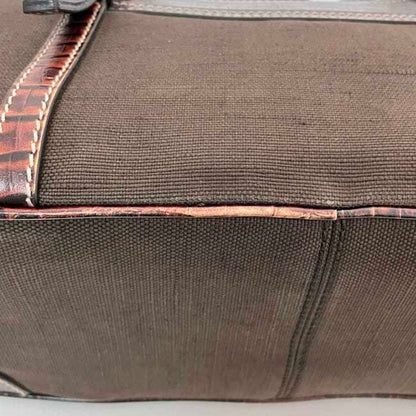 Celine Handbag Boogie Bag Ec-23439 Brown Leather Jacquard Canvas Wc-St-0047 Celine Tote