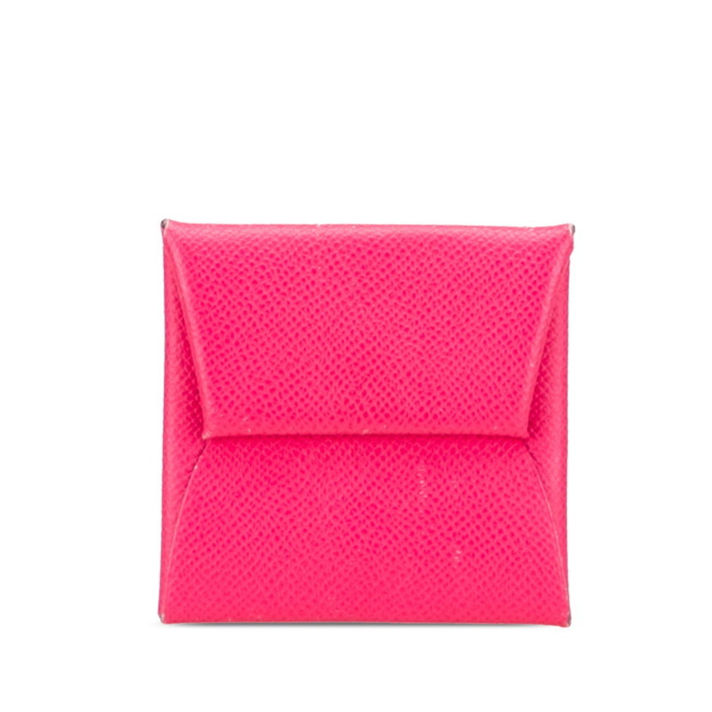 Herms Bastia Wallet/Coin Purse Pink Epsom Leather