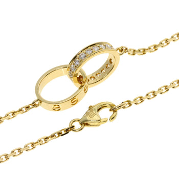 Cartier Baby Love Diamond Necklace In 18K Yellow Gold