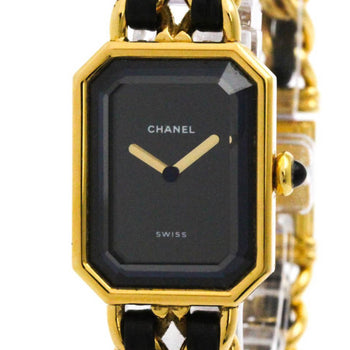 Chanel Premiere Size L Gold Plated Quartz