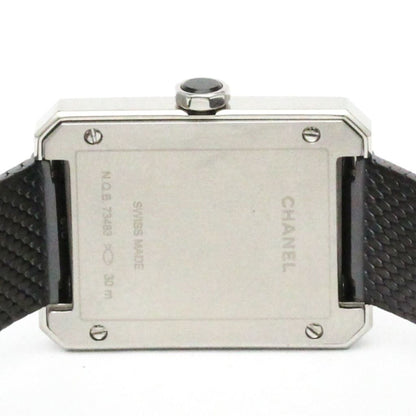 Chanel Boy-Friend Steel Leather Quartz