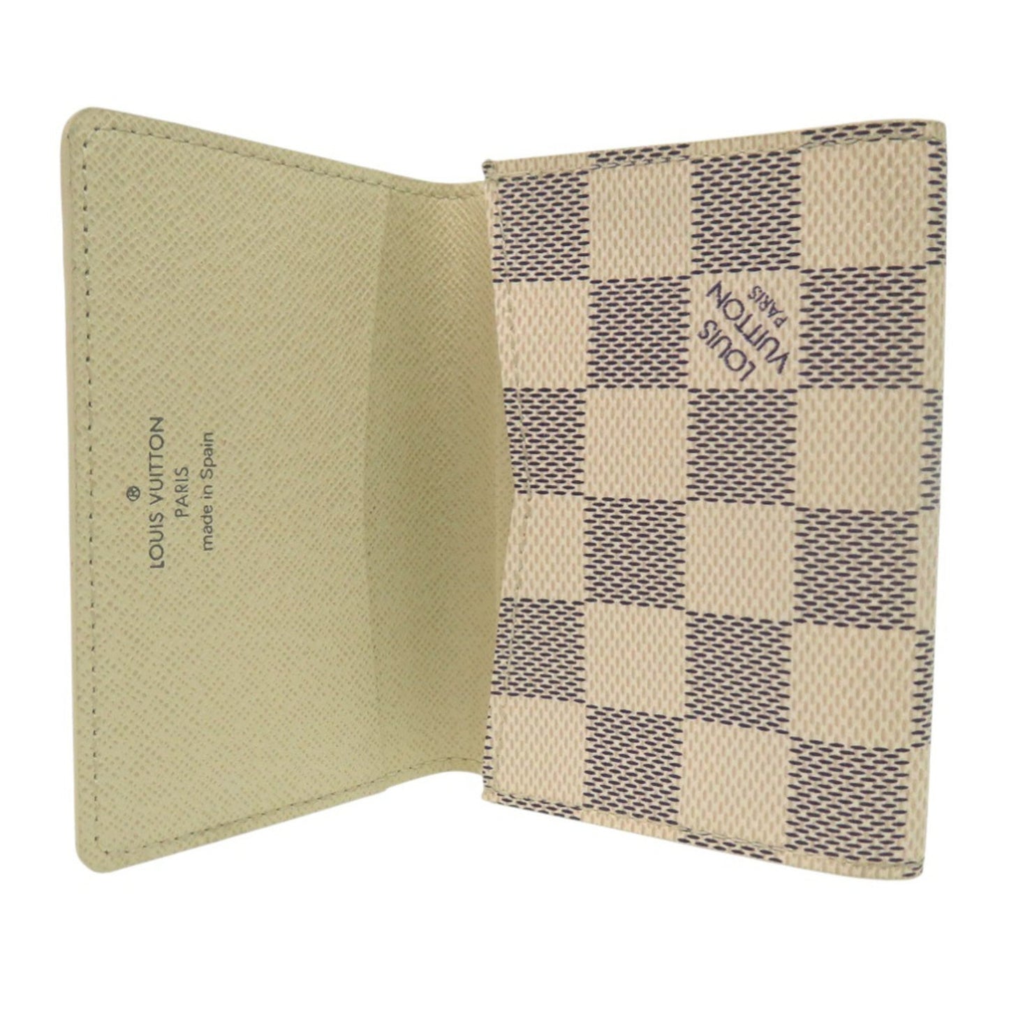 Louis Vuitton Azur Envelope Carte De Visite Damier Card Case N61746 White Lv 0719 Louis Vuitton
