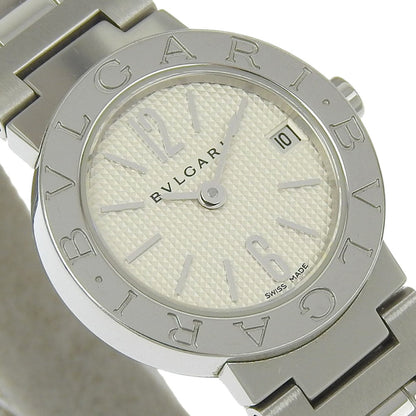 Bvlgari Watch Bb23Ss Stainless Steel Quartz Analog Display White Dial