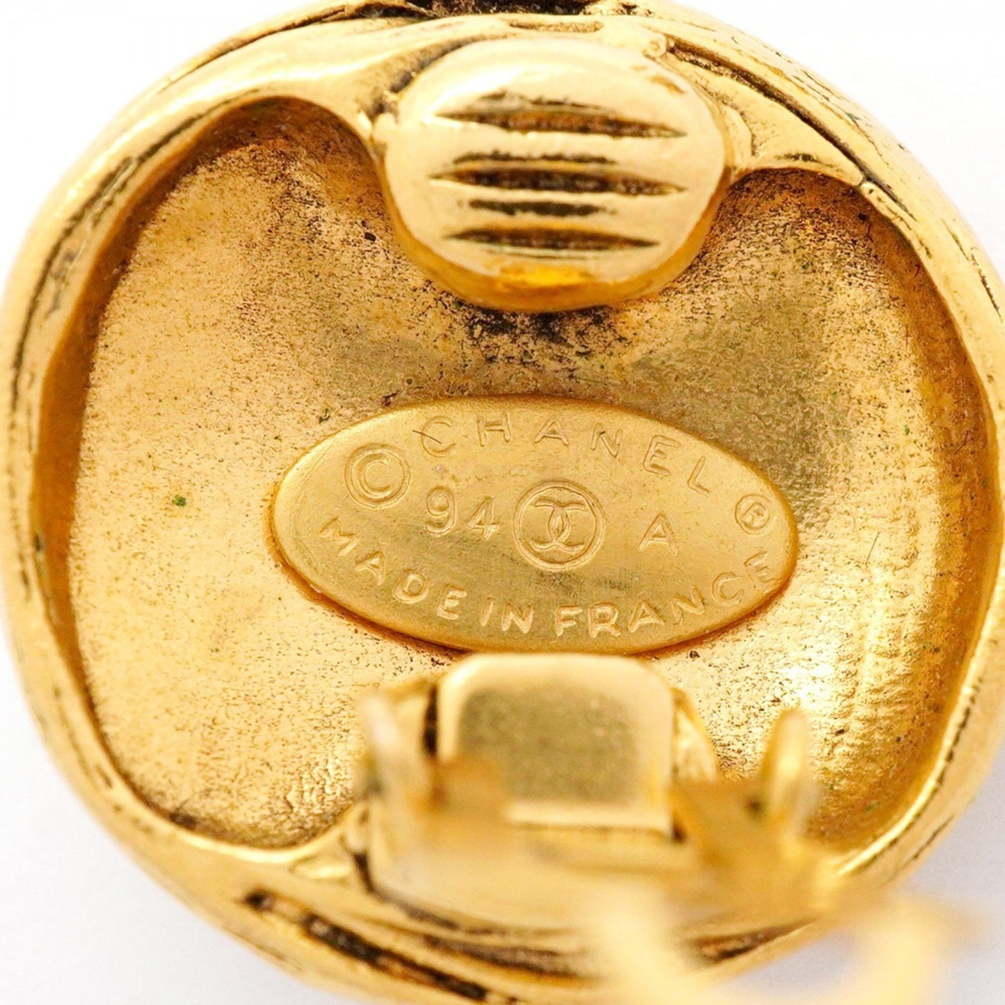 Chanel Coco Mark Circle Earrings