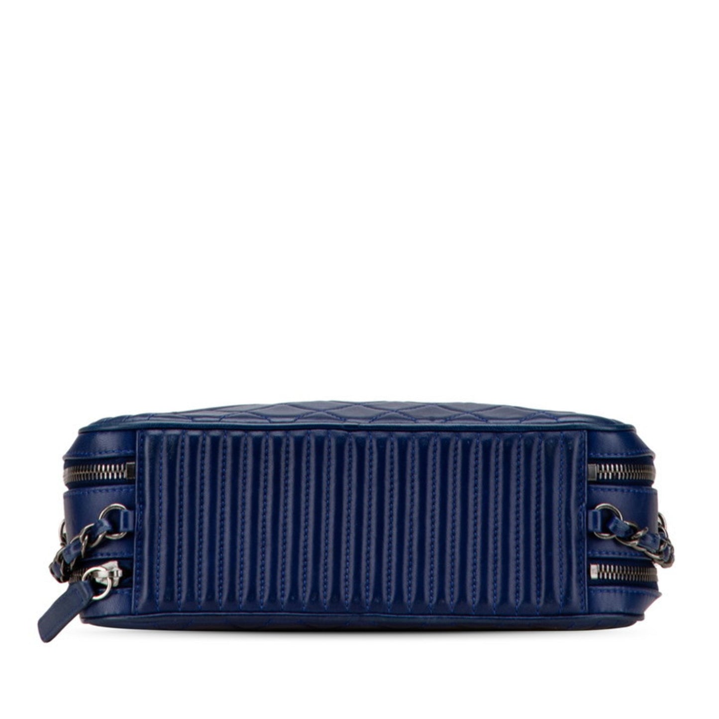 Chanel Boy Chanel Chain Shoulder Bag Camera Navy Lambskin