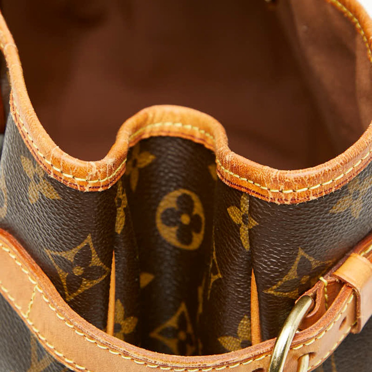 Louis Vuitton Monogram Batignolles Horizontal Shoulder Bag Tote M51154 Brown Leather