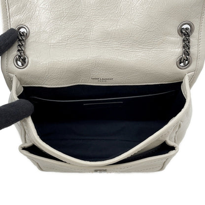Yves Saint Laurent Niki Baby Leather Bag 6331600En049207 Saint Laurent Paris White