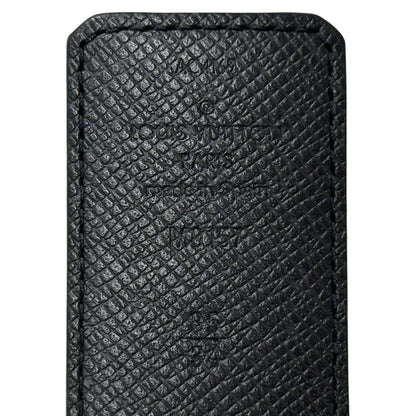 Louis Vuitton Monogram Eclipse Men'S Belt With Lv Initials