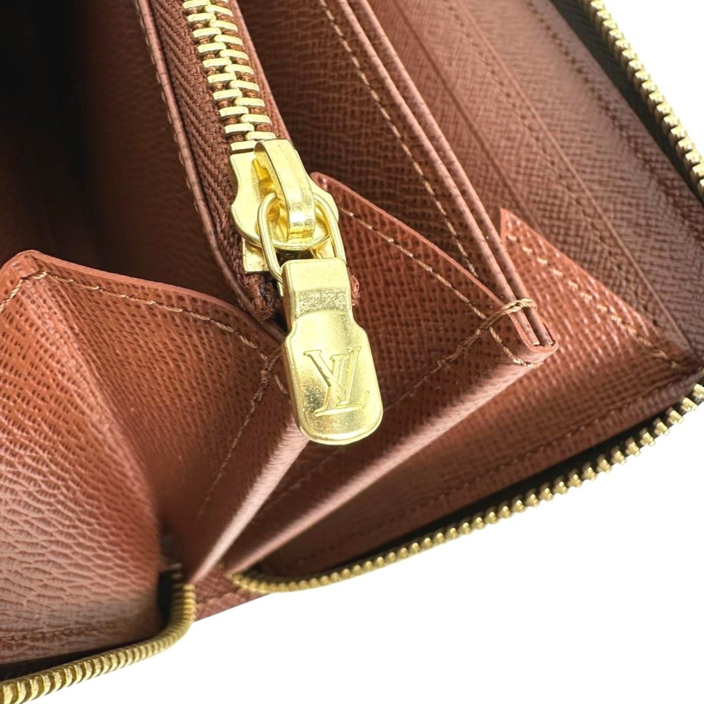 Louis Vuitton Louis Vuitton Long Wallet Round Zipper Monogram Zippy Canvas M42616 Brown