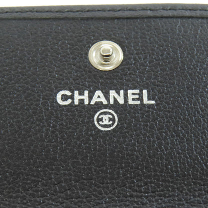 Chanel Camellia Coco Mark Long Wallet Calfskin