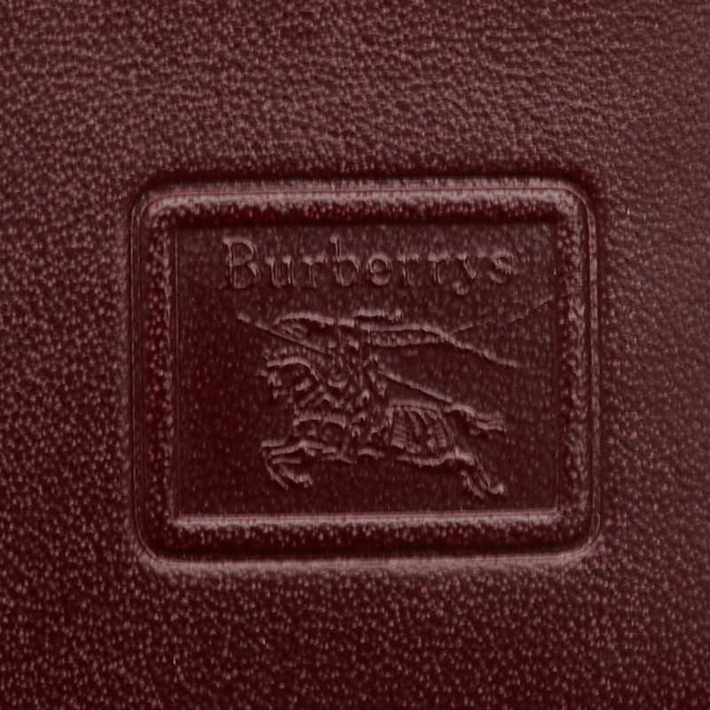 Burberry Nova Check 3-Ring Key Case In Wine Red