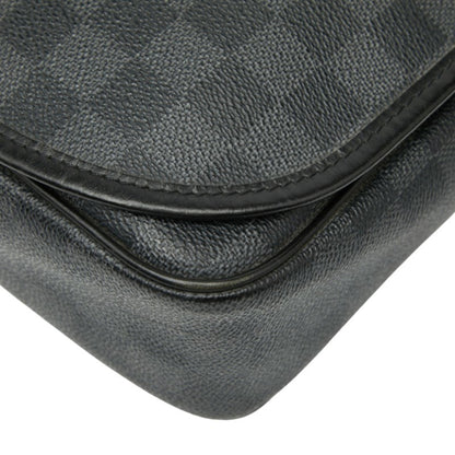 Louis Vuitton Damier Graphite Daniel Mm Crossbody Shoulder Bag N58029 Black Leather