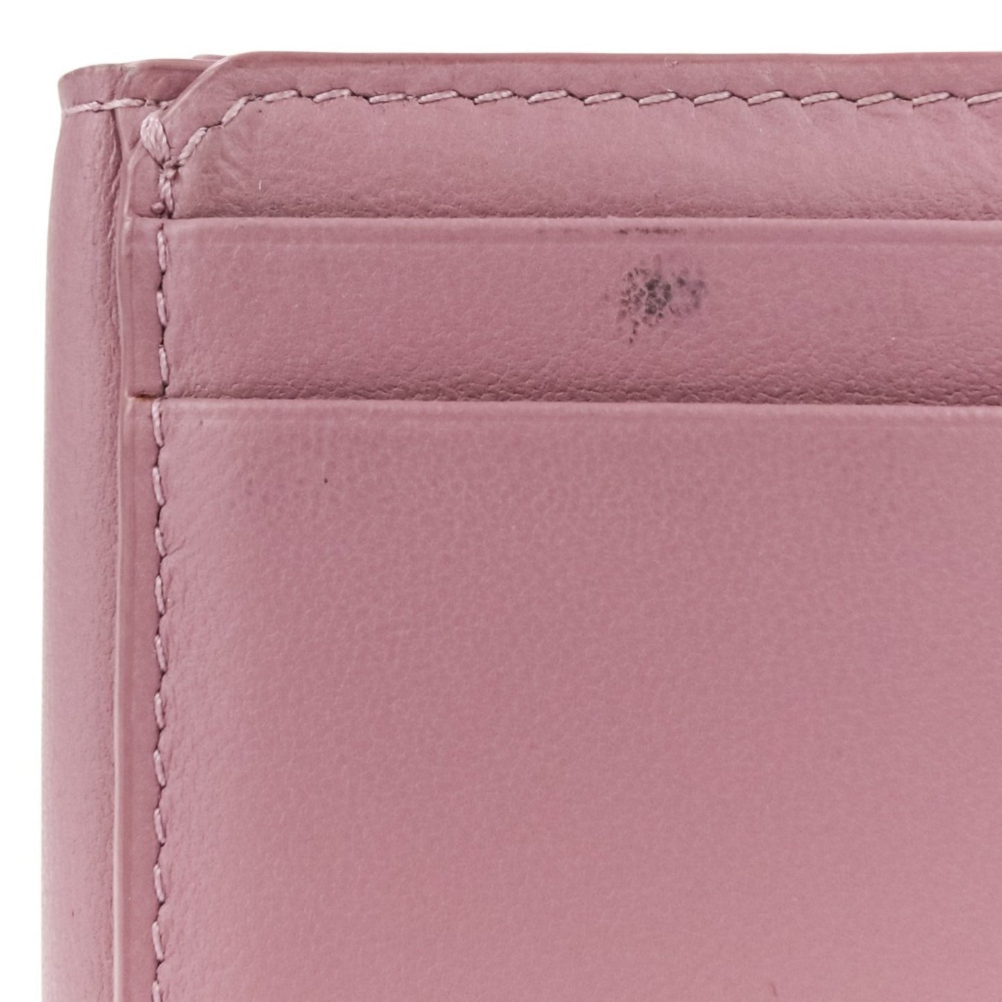 Christian Dior Lady Cannage Lotus Wallet Tri-Fold In Lavender