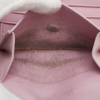 Celine Small Trifold Wallet In Pink Leather