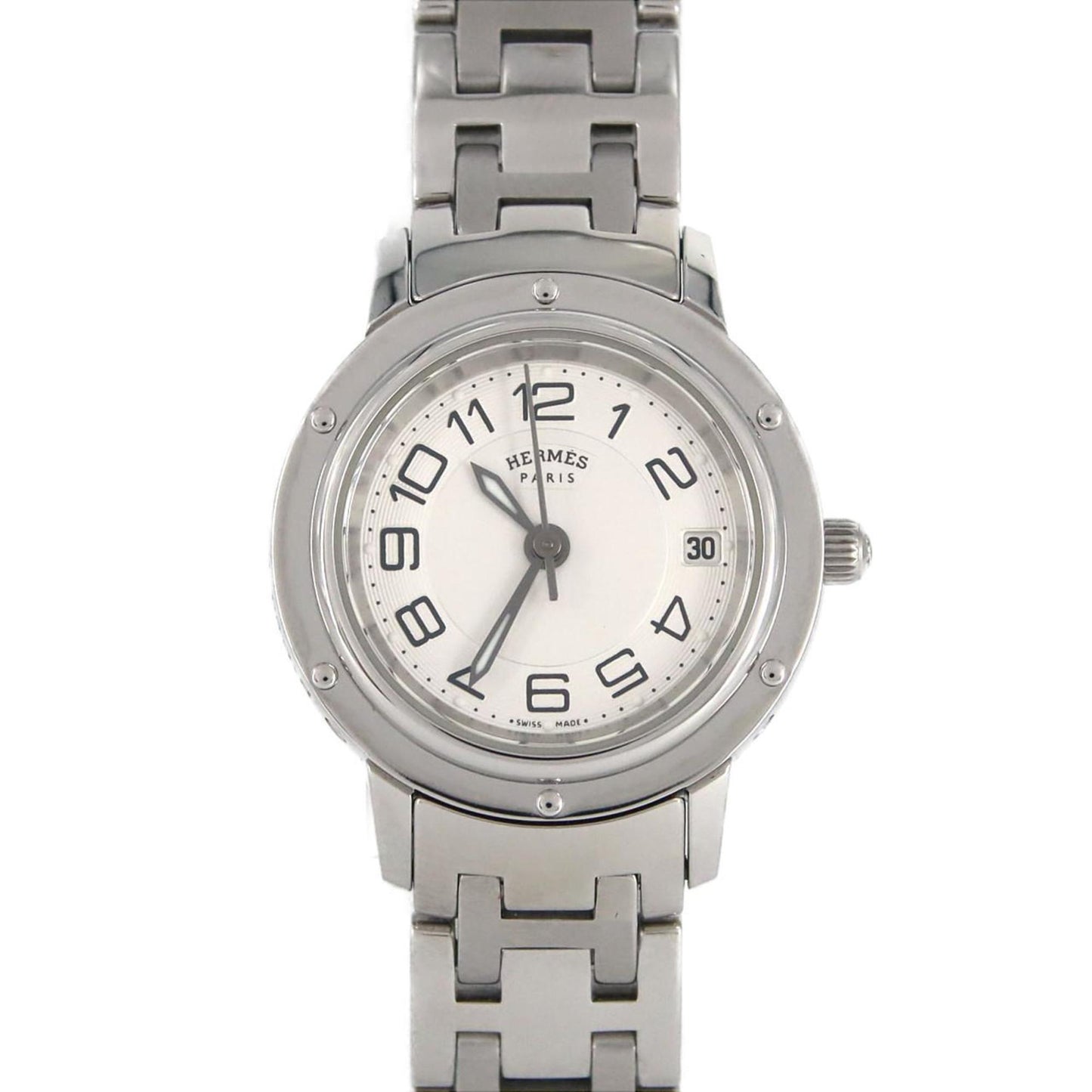 Hermes Clipper Classic Cp1.210 Ss Quartz Watch