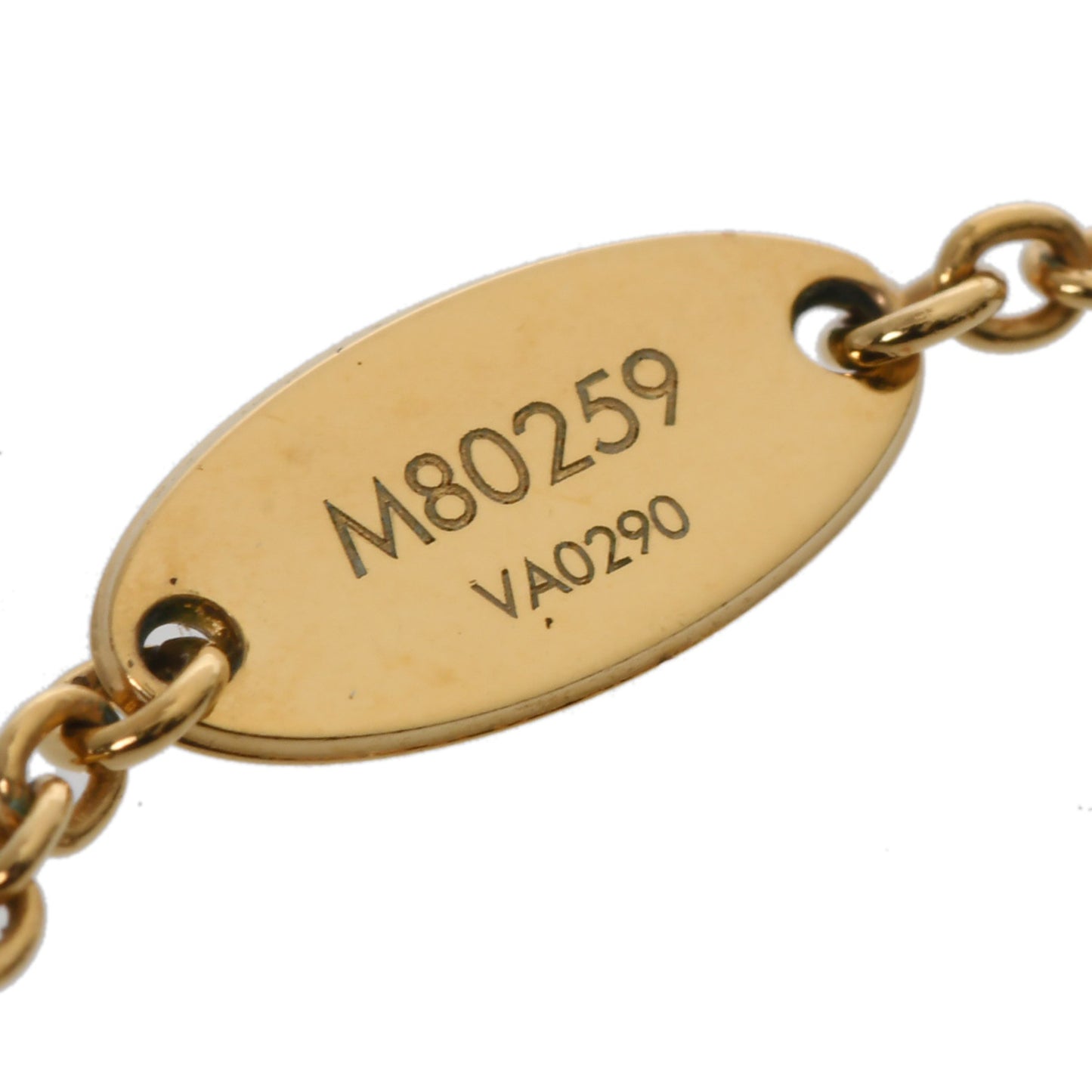 Louis Vuitton Collier Gold M80259 Women'S Gp Mother-Of-Pearl Necklace