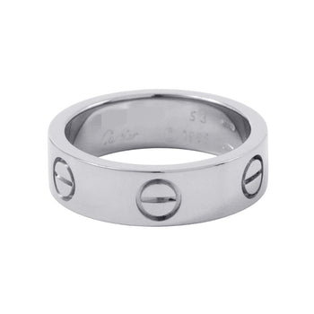 Cartier Love Ring Classic Model 18K White Gold Size 53 B4084753 B4084700