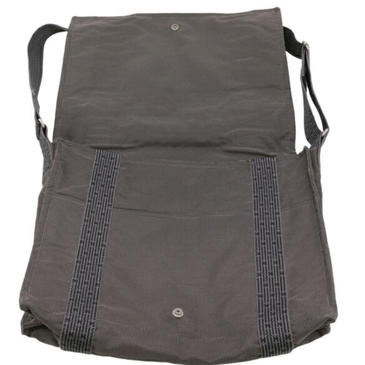 Hermes Hermes Air Line Bassus Mm Shoulder Bag Nylon Canvas Grey