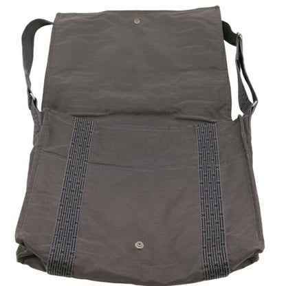 Hermes Hermes Air Line Bassus Mm Shoulder Bag Nylon Canvas Grey