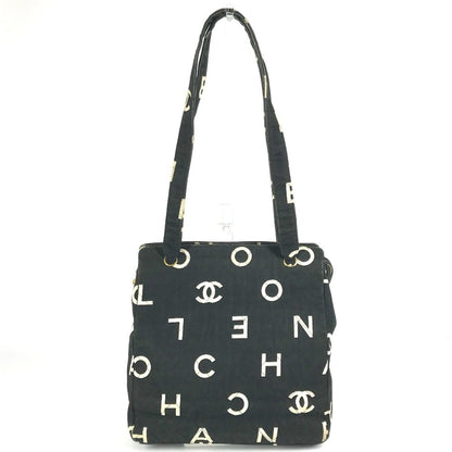 Chanel Chanel Logo All-Over Print Tote Bag