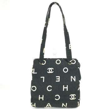 Chanel Chanel Logo All-Over Print Tote Bag