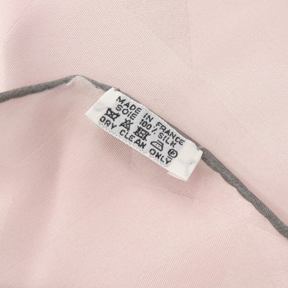 Hermes Losange Silk Pink Scarf Muffler 0083 Hermes