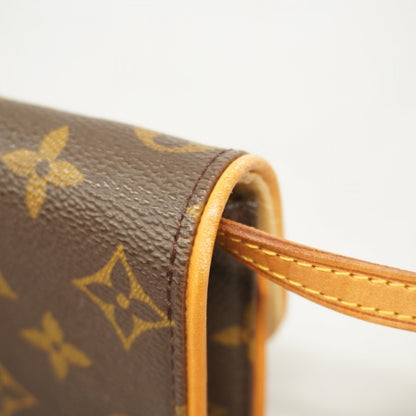 Louis Vuitton Monogram Pochette Twin Pm Shoulder Bag M51854 Brown