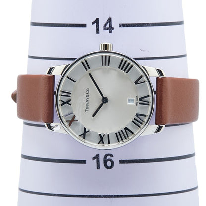 Tiffany & Co. Atlas Dome Date Quartz Watch With Silver Dial