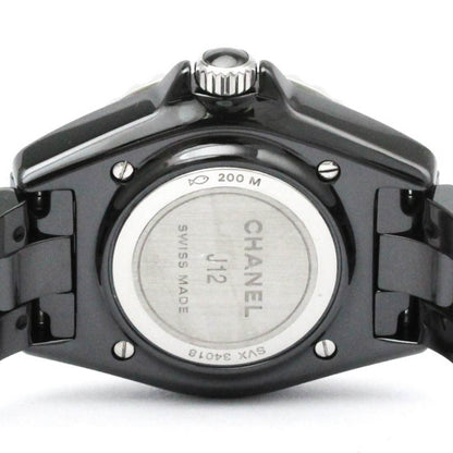 Chanel J12 Phantom Ceramic Quartz Watch H6346 Polished