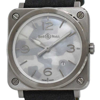 Bell & Ross Watch Aviation 39 F-22679 Camouflage White Shell Silver Gray Brs-64-S