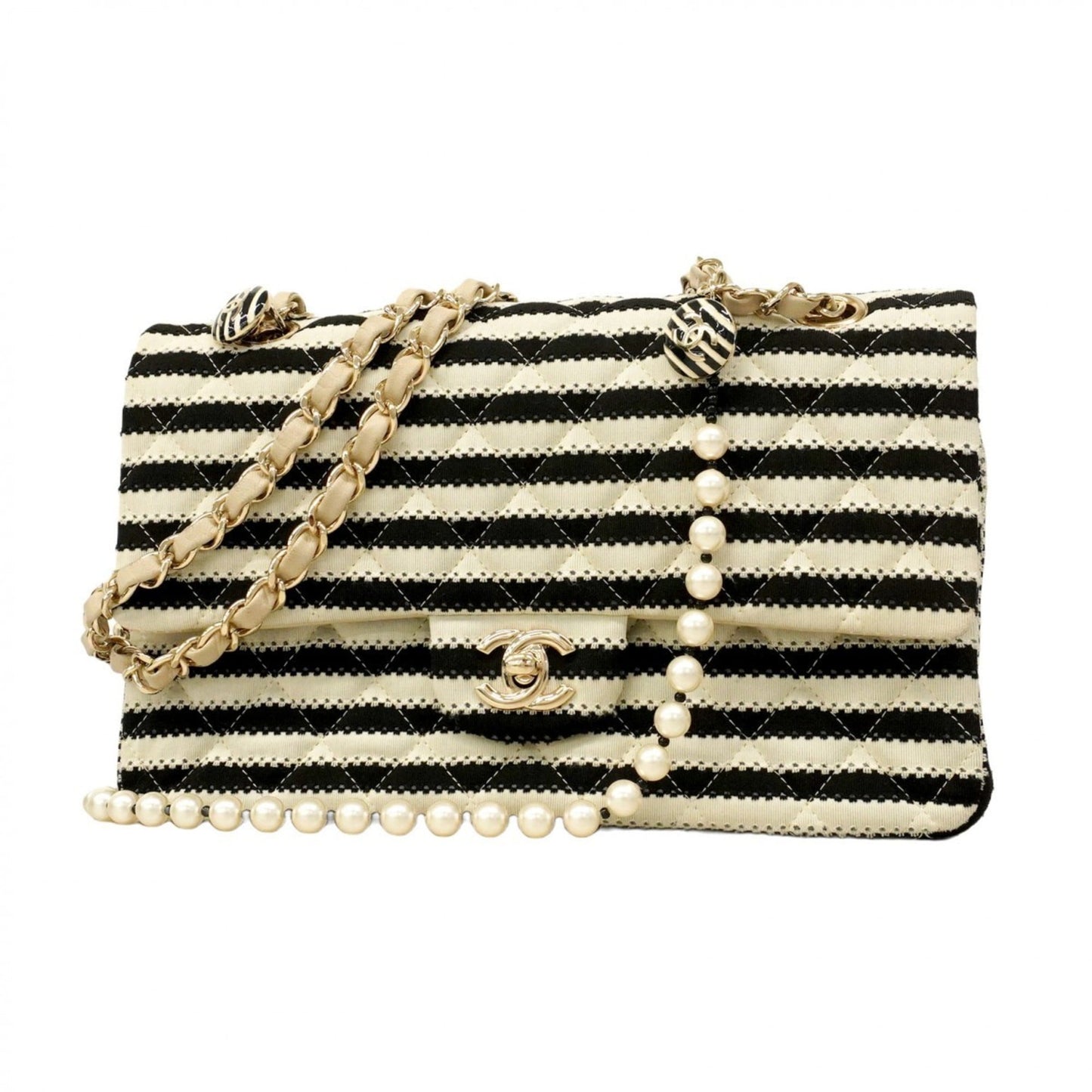 Cotton Chanel Shoulder Bag