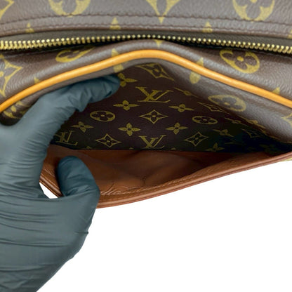Louis Vuitton Vintage Blois Monogram Leather Shoulder Bag/Pochette Brown 62775