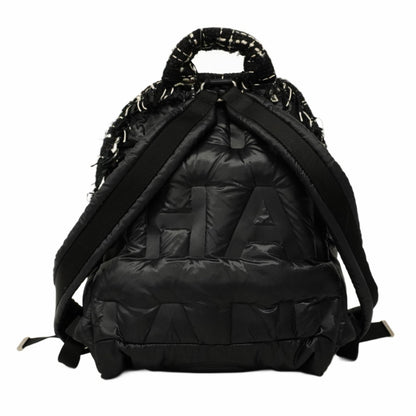 Chanel Doudaune Backpack/Daypack In Nylon And Tweed
