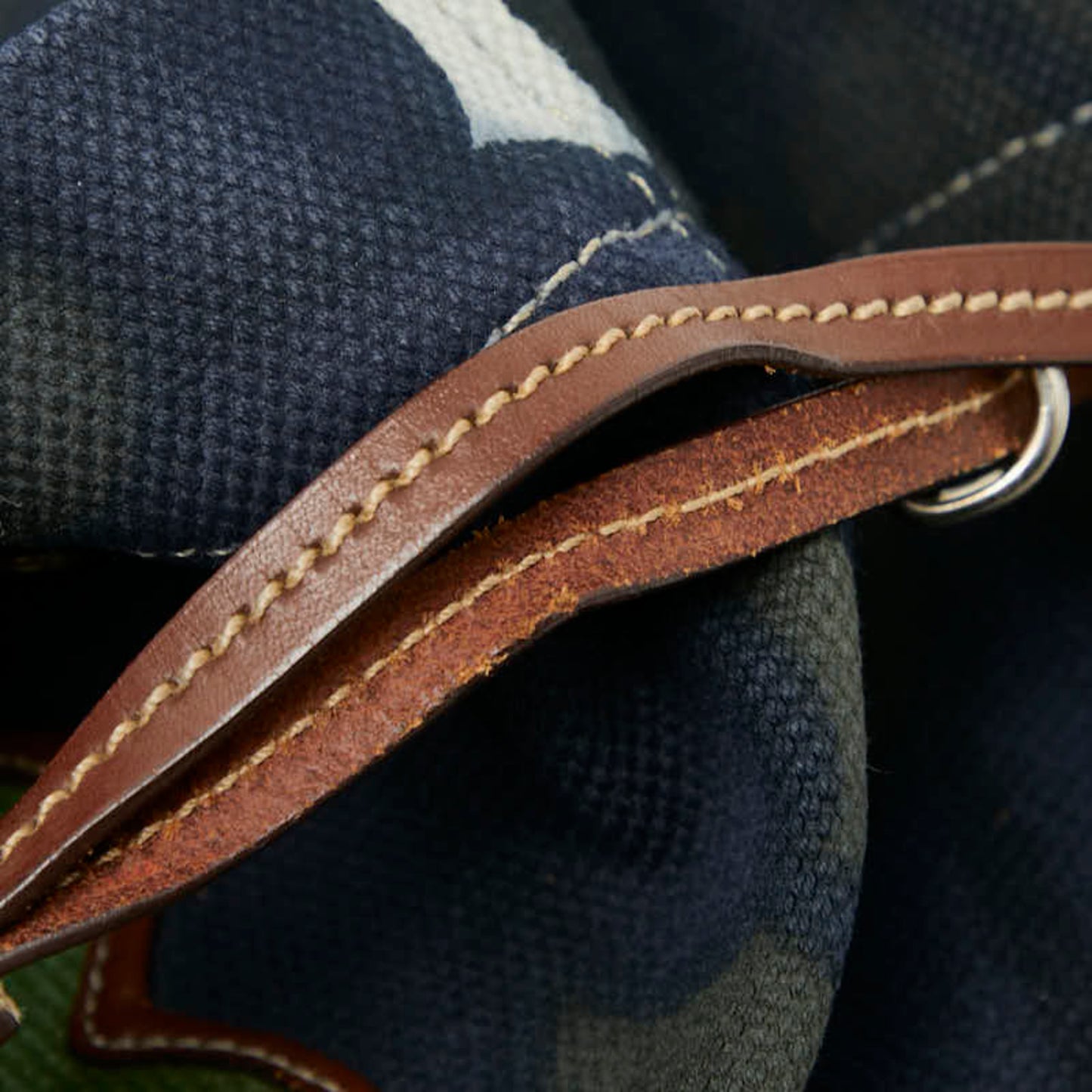 Miu Miu Miu Logo Flower Hana Handbag Tote Bag In Navy