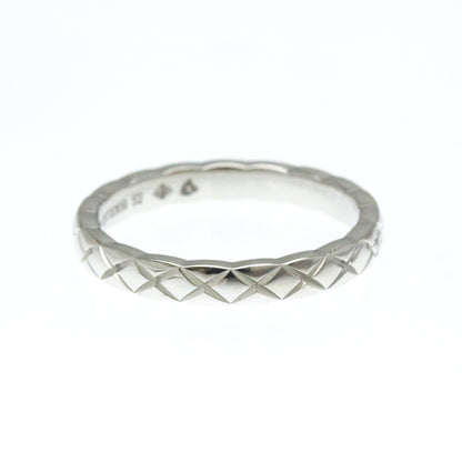 Chanel Coco Crush Ring Mini Model 1P Diamond Platinum Fashion Diamond Band Ring Silver