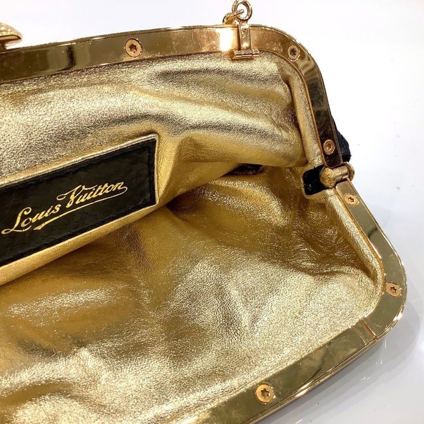 Louis Vuitton Satin Omonnier Handbag M92062Ja-24331