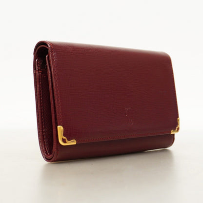 Cartier Must Leather Wallet Bordeaux