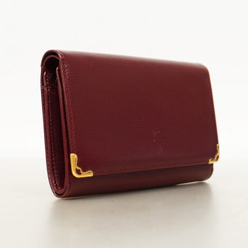 Cartier Must Leather Wallet Bordeaux