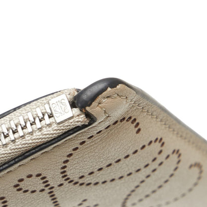Loewe Anagram Wallet/Coin Case Beige Leather