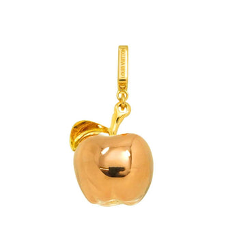 Louis Vuitton Apple Motif Pendant Top In 18K Pg/Yg Pink/Yellow Gold 750 Charm