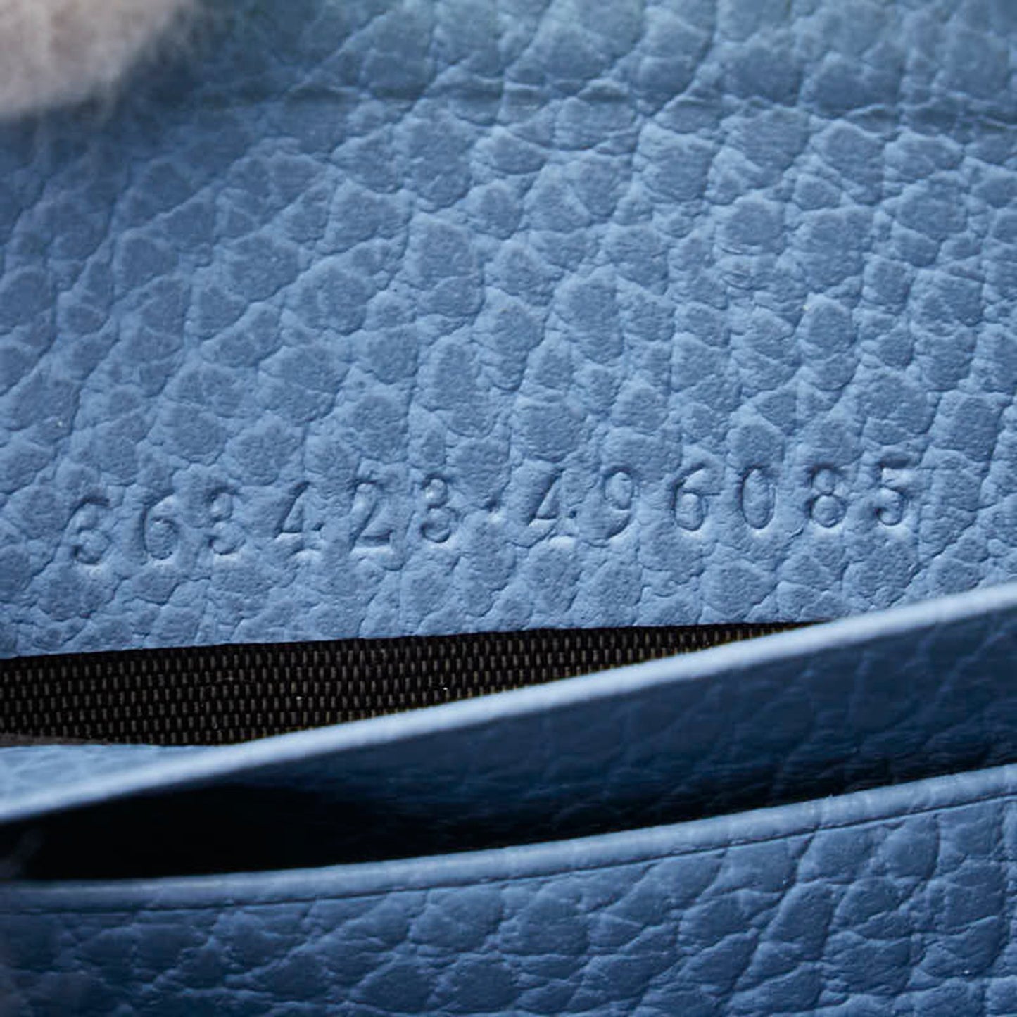 Gucci Gg Canvas Round Zip Long Wallet 363423 Beige Blue Leather