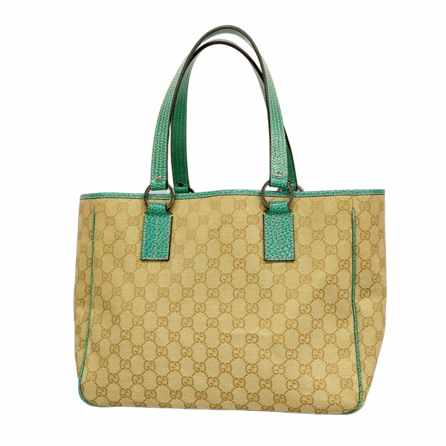 Gucci Tote Bag Gg Canvas 113017 Beige Green