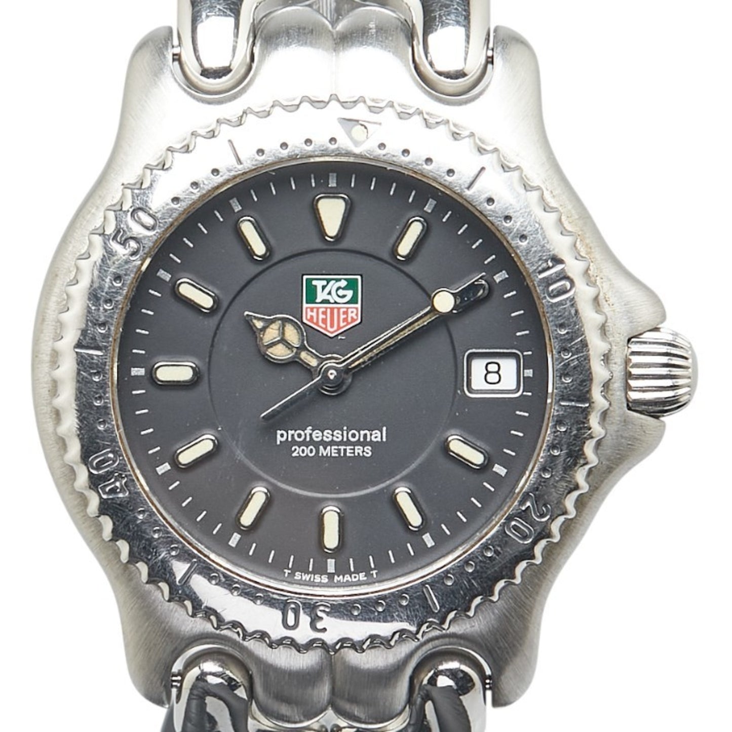 Tag Heuer Cell Watch Wg1214-K0 Quartz Black Dial Stainless Steel