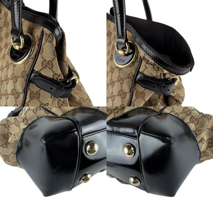 Gucci Gg Canvas And Leather Shoulder Bag