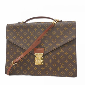 Louis Vuitton Monogram Porte-Document Bandouliere Bag M53338 Brown 2-Way