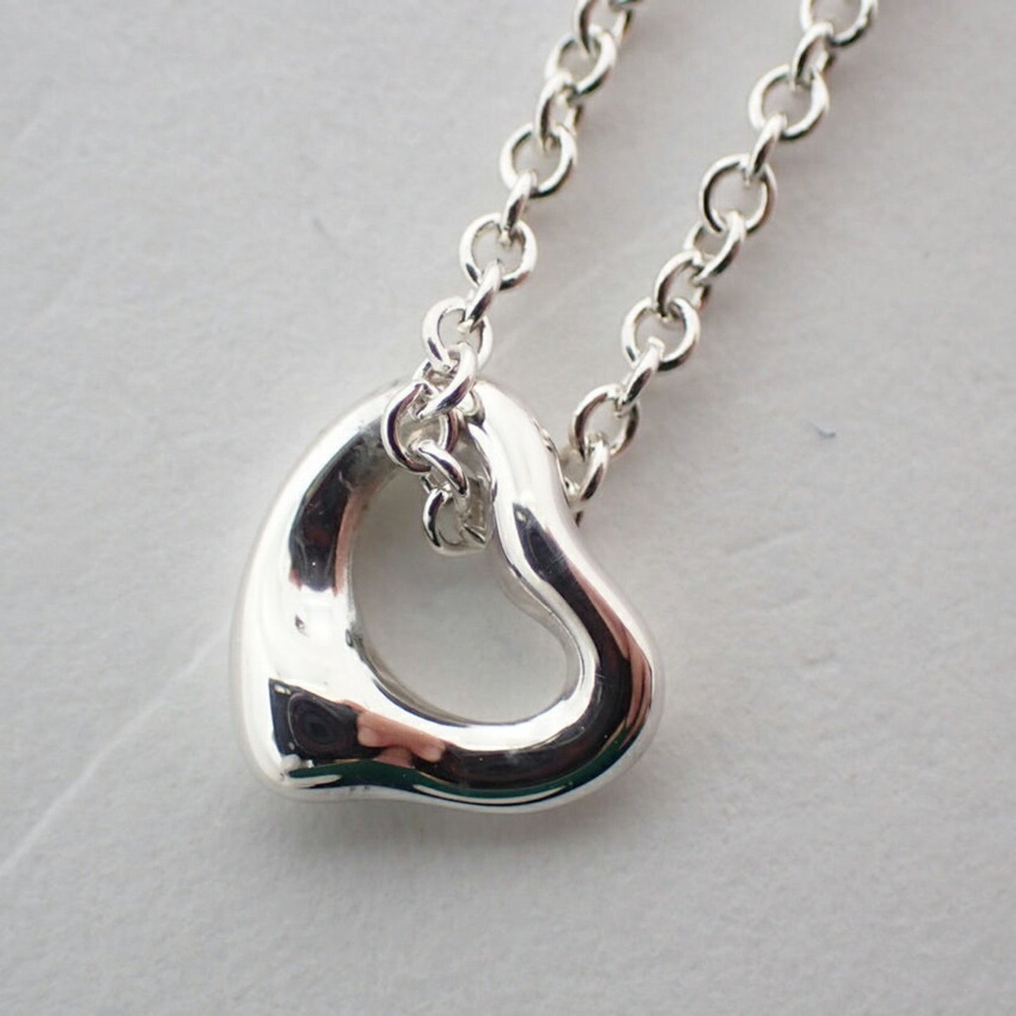 Tiffany Ag925 Mini Heart Pendant Necklace