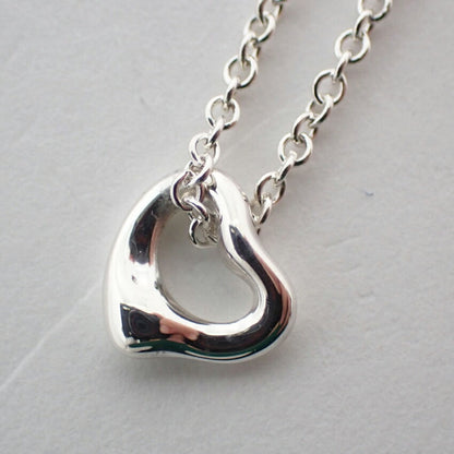 Tiffany Ag925 Mini Heart Pendant Necklace