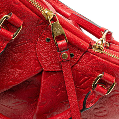 Louis Vuitton Monogram Empreinte Mazarine Pm Handbag/Shoulder Bag 2-Way M50638 Cerise Red Calfskin
