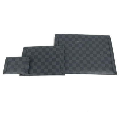 Louis Vuitton N60255 Damier Graphite Alpha Triple Pouch Set (3-Piece Set) - Bag